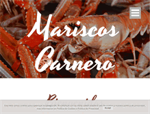 Tablet Screenshot of mariscoscarnero.com